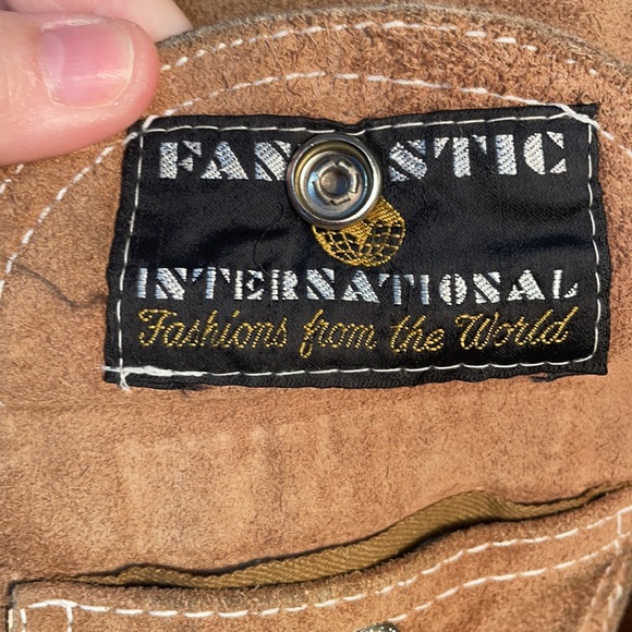 VINTAGE Leather jacket reversible S/M - Picture 4 of 13